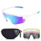 SNOWLEDGE Polarized Cycling Glasses Men Women Sport Glasses with 5 Interchangeable Lenses and TR90 Lightweight Frame for Bycle, Running, Fishing, Driving, Climbing