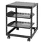 VEVOR 12U Open Frame Server Rack, 15''-40'' Adjustable Depth, Free Standing or Wall Mount Network Server Rack, 4 Post AV Rack with Casters, Holds All Your Networking IT Equipment AV Gear Router Modem