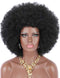 Kalyss 16" Women's Short Afro Kinky Curly Hair black Wigs for Black Women Large Bouncy and Soft Natural Looking Premium Synthetic Hair Wigs for Women,150% Density