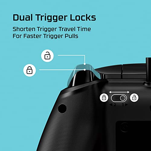 HyperX Clutch Gladiate – Wired Controller for Xbox One, Xbox Series X|S, PC, Officially Licensed by Xbox, Dual Trigger Locks, Programmable Buttons, Dual Rumble Motors