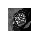 Bulova Men's Archive Series Lunar Pilot 6-Hand Chronograph Precisionist Black Ion-Plated Stainless Steel, Black NATO Strap and Sapphire Crystal Style: 98A186, Black, Chronograph