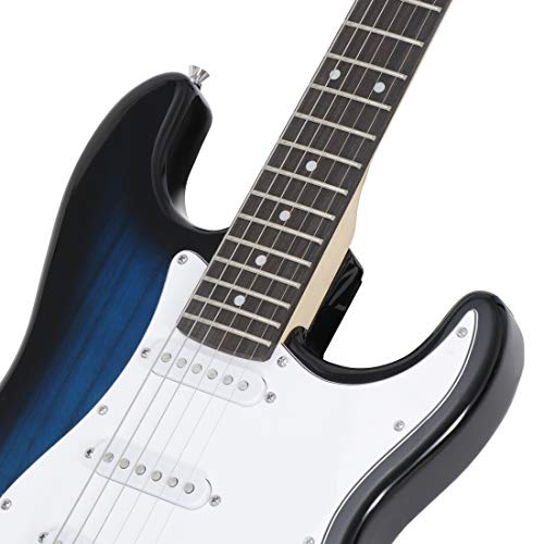 ZENY 39" Full Size Electric Guitar with Amp, Case and Accessories Pack Beginner Starter Package, Blue Ideal Christmas Thanksgiving