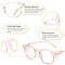 Outray 2 Pairs Anti Fog Safety Goggles Protective Glasses Blue Light Blocking Eyeglasses for Men Women (Pink+Purple)