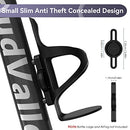 CloudValley for Airtag Bike Holder, Hidden Bicycle GPS Tracker Anti Theft Aluminum Alloy Mount & Hard PC Waterproof Protective Cover for Bicycle Bottle Cage Holder Universal (Security Screws Included)