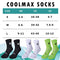 VeloChampion Breathable Sweat Wicking Coolmax Sports Socks (3 Pack) - Black AU 3-5