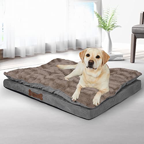 PaWz Dog Calming Bed Pet Cat Removable Cover Washable Orthopedic Memory Foam S