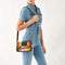 Fossil Women's Harper Eco-Leather Small Flap Crossbody Purse Handbag, Brown Patchwork