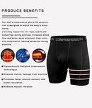 Holure Men's Performance Compression Shorts Athletic Running Underwear (3 or 4 or 5 Pack), 5 Pack:black/Camo Grey/White/Navy/Red, Medium