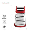 KitchenAid KN300OSERA Gourmet Stainless Steel Box Grater, Red Small