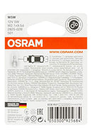 OSRAM 2825-02B ORIGINAL W5W Halogen, number plate position light, 2825-02B, 12V passenger car, double blister (2 lamps)