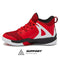 AND1 Takeoff 3.0 Girls & Boys Basketball Shoes, Kids Youth Shoes Mid Top Cool Basketball Sneakers, Little Kid 1 to Big Kid 7, Red/White Trim/Black Trim, 7 Big Kid