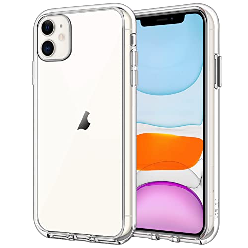 JETech Case for iPhone 11 6.1-Inch, Non-Yellowing Shockproof Phone Bumper Cover, Anti-Scratch Clear Back (Clear)