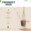 10 Pack Orchid Planter Thai Bamboo Woven 4 Inch Hanging Orchid Basket Bamboo Flower Basket with Metal Hook Bird Nest Style Orchid Hanging Basket for Trellis Gazebo Indoor Outdoor Small Flower Planter