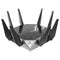 ASUS ROG Rapture GT-AXE11000 Tri-Band WiFi 6E Gaming Router, New 6GHz Band, WAN Aggregation, 2.5G Port, Lifetime Free Internet Security, Mesh WiFi Support, 4 LAN Ports, VPN, Advanced Cooling System