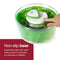 Zyliss Easy Spin Salad Spinner, 4-6 Servings, Green