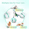 Beedove Interactive Cat Toys, 360 Degree Self Rotating Feather Robotic Cat Ball, USB Rechargeable Electric Kitten Toys with LED Lights and Funny Bird Sound for Indoor Cats/Pets
