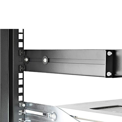 StarTech.com 1U Server Rack Rails with Adjustable Mounting Depth - 4 Post - EIA/ECA-310 Compliant - Supports up to 200lbs (UNIRAILS1UB)