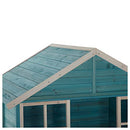 Garden Hut Wooden Cubby House - Teal