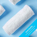 Zeppoli Wash Cloth Kitchen Towels, 24-Pack, 100% Natural Cotton Bath Towels, 12 x 12 Hand Towels, Commercial Grade Washcloth, Machine Washable Cleaning Rags, Wash Cloths for Bathroom