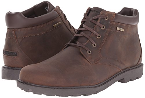 Rockport Men's Waterproof Storm Surge Toe Boot, Tan, 12 W