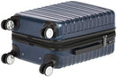 Amazon Basics Premium Hardside Spinner Luggage with Built-In TSA Lock - 55 cm Carry-on, Navy Blue