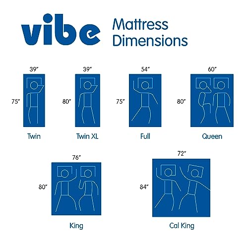 Vibe 12-Inch Gel Memory Foam Mattress Queen