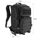 ProCase Assault Backpack Bag, 40L Large Capacity 3 Day Outdoor Assault Pack Rucksacks Carry Bag Backpack For Hiking Trekking Camping Travelling Climbing and Other Outdoor Activities - Black