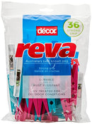 Decor Reva Assorted Clothes Pegs, 36 Piece