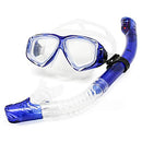 (Myopia 550) - EnzoDate Optical Diving Gear Kit Myopia Snorkel Set, Different Strength for Each Eye, Nearsighted Dry Top Scuba Mask