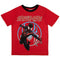 Marvel Avengers Spider-Man Black Panther Miles Morales Boys Superhero Short Sleeve T-Shirt, Tank Top and Mesh Shorts Set, Miles Morales, 7