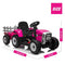 Kids Farm Tractor Electric Ride On Toys Ride On Tractor Ride On Car 2.4G R/C Remote Control Cars w/Trailer Garden - Neon Pink