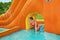 Bestway Inflatable Water Park 5.65x3.73x2.65m Slide World Jumping Castle, Climbing Wall Game, Double Slides Blow Up Playground Bouncer for Outdoor