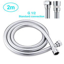 Shower Hose 2m/79 inch, Long Replacement Handheld Flexible PVC Shower Hose, Standard G 1/2 Connection, Anti-Kink (2m)