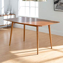 WE Furniture 60 Mid-Century Wood Dining Table - Acorn