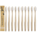 10 Pack Natural Bamboo Toothbrush Bulk Wood Toothbrushes Soft Bristles Teeth brush Eco-Friendly Oral Care White