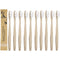 10 Pack Natural Bamboo Toothbrush Bulk Wood Toothbrushes Soft Bristles Teeth brush Eco-Friendly Oral Care White