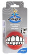 Rogz Grinz Fetch Treat Dispensing Ball Dog Toy Red Small