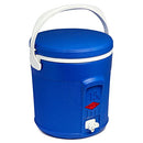 Decor Round Cooler Jug with Tap, 15 Litre Capacity, Blue, 35.7 x 33.5cm (15L)