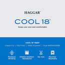 Haggar Men's Cool 18 Flat Front Pant Reg. and Big & Tall Sizes, Black, 44W x 32L