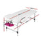 Zenses Massage Table 75cm Portable 3 Fold Aluminium Beauty Bed Violet
