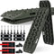 X-BULL Recovery Tracks with Bag and Mounting Pin Set 2 Pair 4x4 Recovery Boards Offroad 4wd 22046LBS/10000KG Stand for Automotive Accessories Tires and Wheels in The Sand Mud Snow(GEN 3.0 Olive)