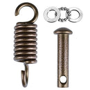 Hammock Chair Ultimate Hanging Kit - Egg Hammock Chair Spring Pin Plug Hardware- 500LB Hammock Chair Hanging kit for Hanging Basket Chairs Hammock and Porch Swings Brown