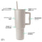 Simple Modern 1180ml Tumbler with Handle and Straw Lid | Insulated Reusable Stainless Steel Water Bottle Travel Mug Iced Coffee Cup | Valentines for Him Her | Trek Collection | 1180ml | Almond Birch