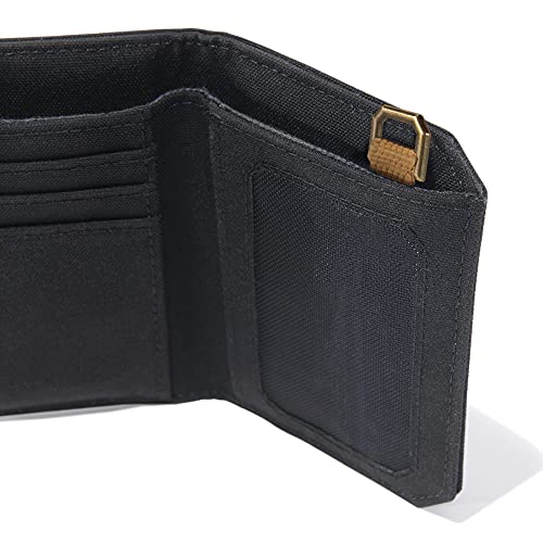 Carhartt Men's Standard Trifold, Durable Wallets, Available in Leather and Canvas Styles, Nylon Duck (Black), One Size