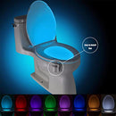 [2Pack] Toilet Bowl Light with Motion Sensor Activated, 8 Colors Toilet Night Light,for Bathroom,Washroom, Idea Night Light for Dad Teen Boy Kids Men Women