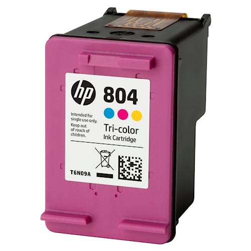 HP 804 Genuine Original Black Ink Printer Cartridge works with HP ENVY Photo 6200, HP ENVY Photo 7100, HP ENVY Photo 7800 All-in-One Printer series - (T6N10AA)