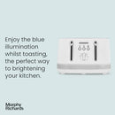 Morphy Richards Illumination Bread Toaster 4 Slice Electric 2 Wide Slots White