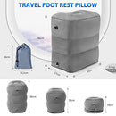 DAWNTREES 2 Pack Inflatable Foot Rest Pillow for Travel,Travel Accessories,Kids/Adults Airplane Travel Pillow-Adjustable Height Cushions,for Kids to Sleep While Traveling,Suitable for Office, Home