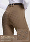 BALEAF Womens Horse Riding Pants Full Seat Riding Breeches Equestrian Tights Horseback Silicone Zipped Pocket, Brown, Small