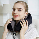 Travel Pillow, Best Memory Foam Neck Pillow Head Support Soft Pillow for Sleeping Rest, Airplane Car & Home Use (Black)